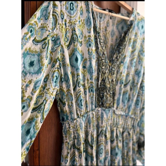 NWOT Zara Maxi Tiered‎ Flowy Dress Size XL - Picture 9 of 11